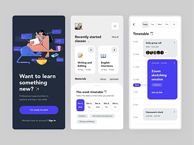 Learning platform - app concept design fireart fireart studio ...