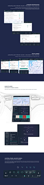 Tesla Car UI (user interface) Concept Model S Redesign : Tesla Model S - redesign / concept 17" touchscreen and 12.3" instrument panel