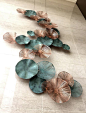 LTW Designworks, Singapore: copper and patinated copper wall sculpture for the Mandarin Oriental Macau