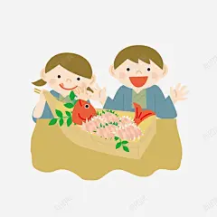 人物高清素材 人物 动漫 卡通 吃饭 小孩 免抠png 设计图片 免费下载