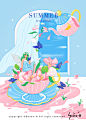 Flowers ILLUSTRATION  lifestyle tea teatime 下午茶 插画 dream girl 梦幻