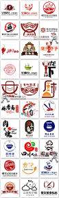 54快餐咖啡小面龙虾火锅餐饮公司品牌标志LOGO商标设计模板素材图-淘宝网