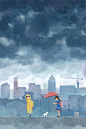 5月 初夏的雨_涂鸦王国 原创绘画平台 www.poocg.com