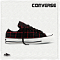 CONVERSE匡威官方 Chuck Taylor All Star摇滚格纹帆布鞋