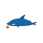 原创防水纹身贴鲨鱼 Shark 创意礼品 TATOO刺青纹身贴