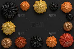 万圣节南瓜的3d渲染