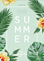 夏季海滩沙滩冲浪海浪夏威夷悠闲度假旅游夏季PS海报设计素材2421-淘宝网