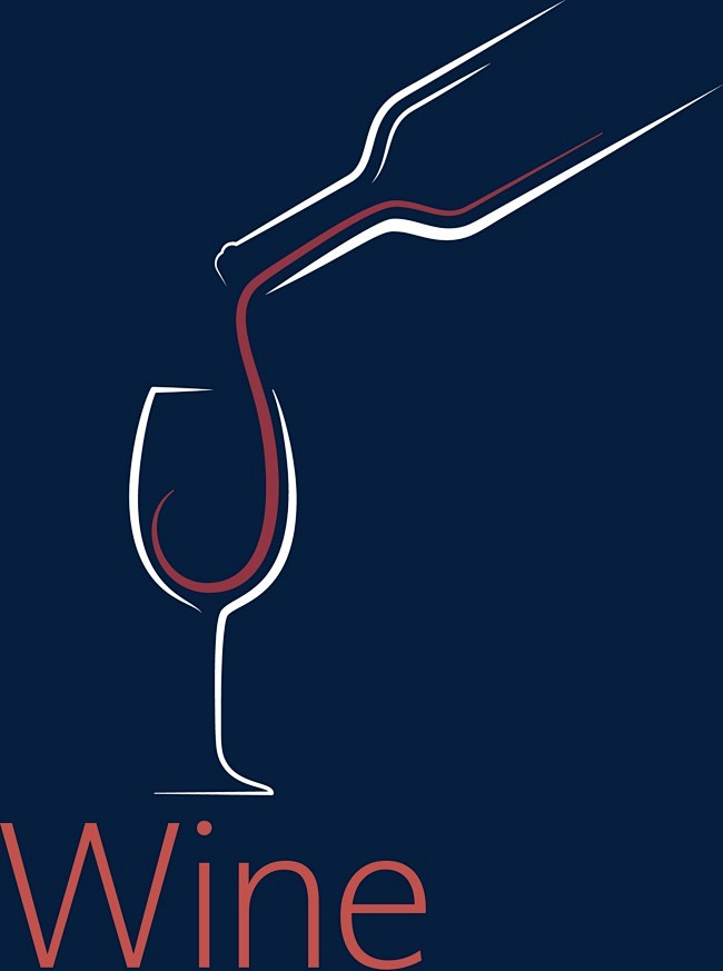 红酒logo矢量图