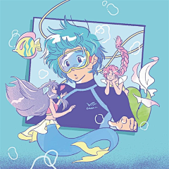 roseviljiang采集到动物／人物插画