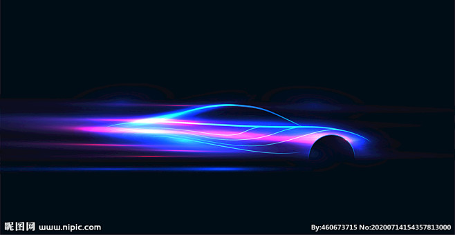 汽车跑车运动光线线条素材设计图__其他_...