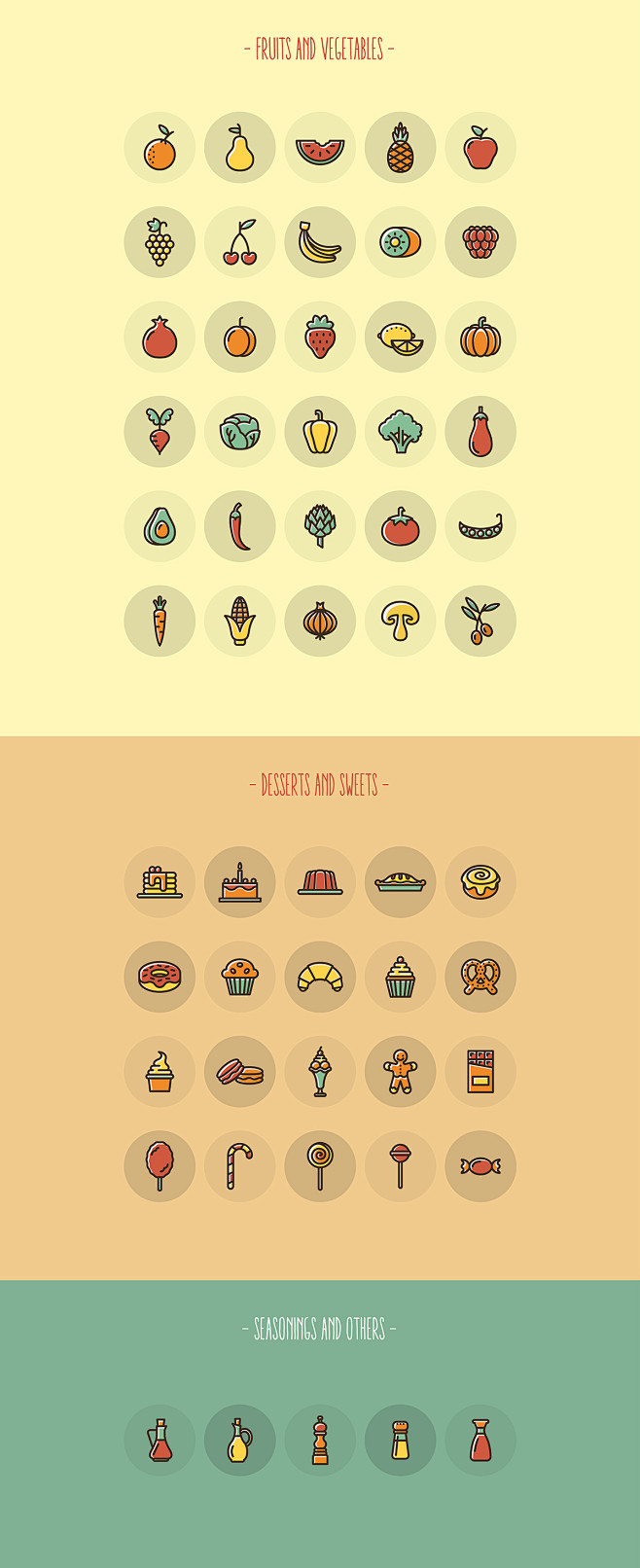 Food icon set : Food...
