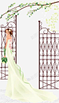 优雅卡通婚纱新娘 免抠png 设计图片 免费下载 页面网页 平面电商 创意素材