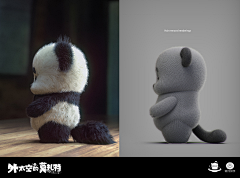 蓝小美Lan采集到「绘画」3D C4DIP形象动物其它设计