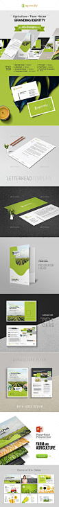 农业农舍品牌身份——文具印刷模板Agriculture Farm House Branding Identity - Stationery Print Templates协议,农业、品牌、名片、证书的升值,企业、可定制、设计师,身份,身份,排版软件名称,发票,发票设计,发票的话,信笺,信笺,身份证,表示文件夹,打印好,专业、文具、文具包、视觉识别 agreement, agriculture, branding, business card, Certificate of Appreciation, co