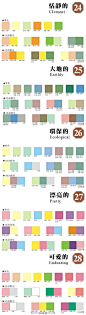 #素材推荐# #绘画学习# 超实用设计色卡，配色方案！