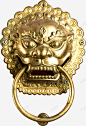 中国风铜狮门环 创意素材