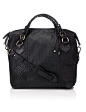 Pauric Sweeney - Black Python and Leather Overnight Bag