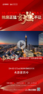 地产红色热销视频边框海报-源文件