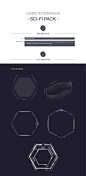 User Interface  - Sci-Fi HUD, Anca Albu : Concept pack for a sci-fi HUD including display boxes, warning messages, gauges and glitch animations