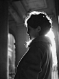 Robert Doisneau. Annie Fargue de Profil - 1958. | Robert Doisneau