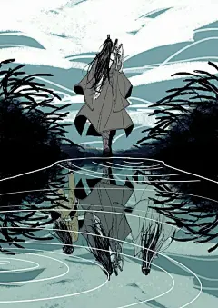 #魔道祖师##漫画#
看到这个投影，瞬间泪目！
twi：haha_gold ​​​ ​​​​