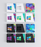 Windows 8 : "Microsoft and Wolff Olins commissioned us [Colors And The Kids] to develop 
a set of artworks for the packaging of Windows 8. The new Microsoft 
flagship product is a huge paradigm shift for computer operating systems: 
groundbreaking, i