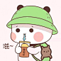 抖音多人头像丨喝奶茶小人头像