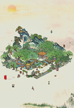 江南白景图_花瓣_采集