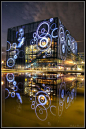 The Koncerthuset (Danish name: Koncerthuset, previously Copenhagen Concert Hall in English) by Jean Nouvel is a part of the new DR Byen (DR Town), that houses the Danish Broadcasting Corporation, DR. Located in the northern part of Ørestad - an ambitious