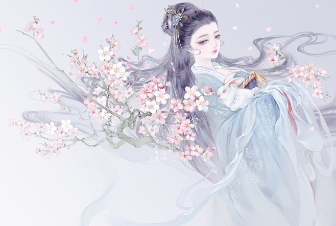 花间╭_小夏.__插画师作品_涂鸦王国g...