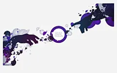 双手高清素材 光圈 效果 暗紫色 免抠png 设计图片 免费下载