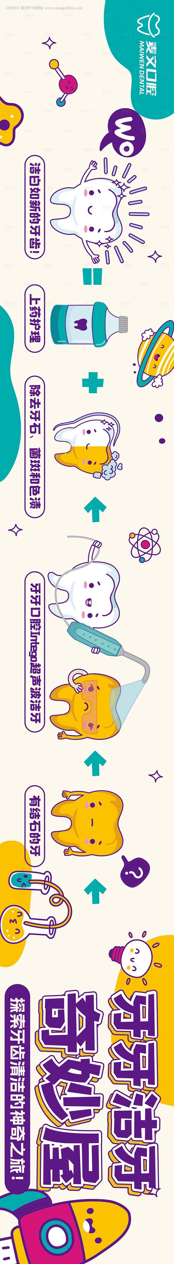 源文件下载【卡通洁牙过程示意墙贴】编号：...