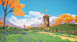 Windmill Environment | UE4, Jonatan Ersarp : Hi all! This is my personal project created in UE4. I wanted to push myself to learn Substance Designer and the intention from the start was to texture an environment using only Substance Designer. In the end I