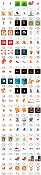 LOGO松鼠图标头像标志徽标品牌商标动物VI店标微商设计素材矢量图-淘宝网