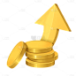 手绘-金融理财贴纸套系-金币