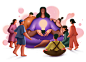 characters Character design  ILLUSTRATION  colorful Character personajes character illustration 2D design