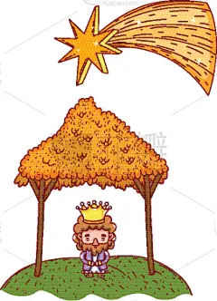 耶稣降生,动画片,神,儿童,婴儿,络腮胡子,家庭,父亲