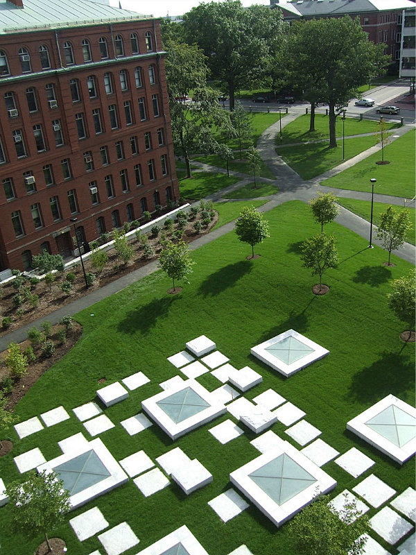 哈佛大学实验室前休憩绿地景观设计