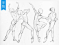 【手绘基础】人体姿势舞蹈造型画法教程（迪士尼动画师）