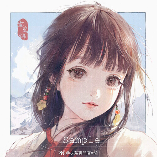 二次元少女头像