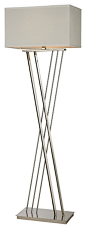 Blingen Polished Nickel Floor Lamp - contemporary - Floor Lamps - Bebe Diva