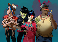 BUQIU不求采集到【画集】Gorillaz