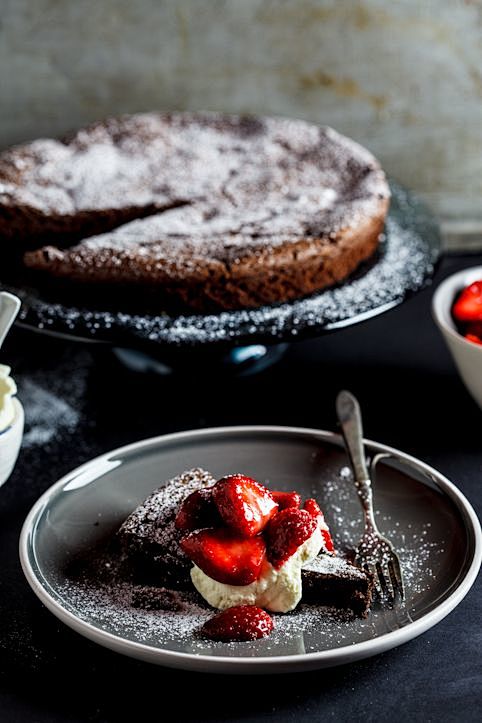 Flourless chocolate ...
