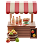 Apple Pie Stand  3D Icon