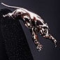 Leaping Jaguar : Stylized sculpture of a leaping Jaguar balancinganatomical features with reduced and abstractized forms.Sculpture in the limited serie of 50 units is available for purchase, for more information on manufacturing and producing the piece, c