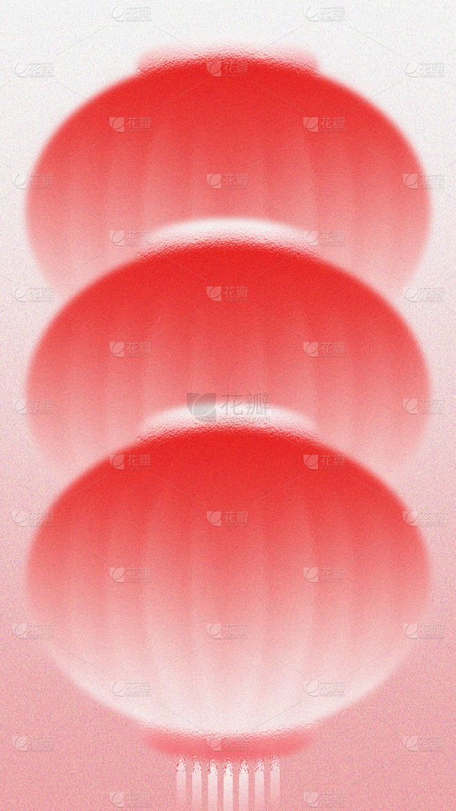 元旦弥散渐变模糊灯笼背景