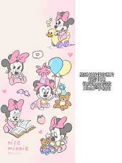 可爱米妮和黛西✨｜自制插画壁纸分享 - 小红书