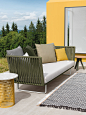 Modern Outdoor Furniture With Braided Textiles