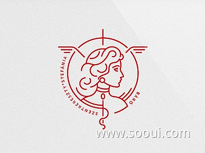平面构成！20款点线面Logo设计UI设计作品LOGO人物Logo首页素材资源模板下载-花瓣网