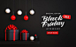 Black friday sale banner template with 3... | Premium Psd #Freepik #psd #flyer #poster #gift #tag